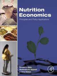 栄養経済学：原理と政策への応用<br>Nutrition Economics : Principles and Policy Applications