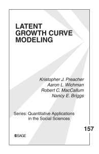潜在成長混合モデリング<br>Latent Growth Curve Modeling