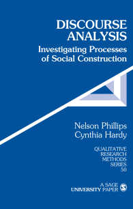 ディスコース分析：社会的構築過程の探究<br>Discourse Analysis : Investigating Processes of Social Construction