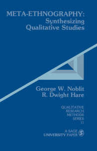 Meta-Ethnography : Synthesizing Qualitative Studies