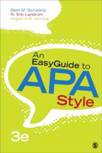 APAスタイル簡単ガイド（第３版）<br>An EasyGuide to APA Style（Third Edition）