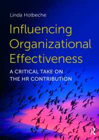 組織の有効性に対する人材管理の影響力<br>Influencing Organizational Effectiveness : A Critical Take on the HR Contribution