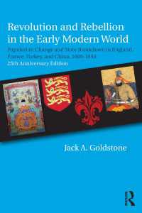 近代前期の世界における革命と反乱（刊行２５周年記念版）<br>Revolution and Rebellion in the Early Modern World : Population Change and State Breakdown in England, France, Turkey, and China,1600-1850; 25th Anniversary Edition（2 NED）