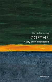 VSIゲーテ<br>Goethe: A Very Short Introduction