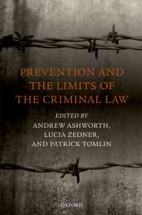 予防司法と刑法の限界<br>Prevention and the Limits of the Criminal Law