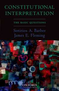 憲法解釈：基本的問題点<br>Constitutional Interpretation : The Basic Questions