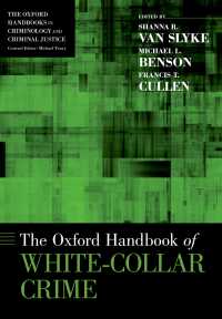 オックスフォード版　ホワイトカラー犯罪ハンドブック<br>The Oxford Handbook of White-Collar Crime