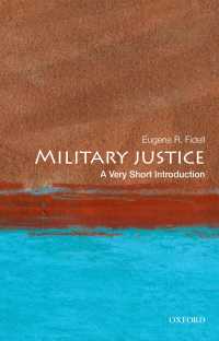 VSI軍事司法<br>Military Justice: A Very Short Introduction