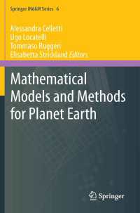 Mathematical Models and Methods for Planet Earth