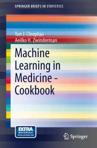 Machine Learning in Medicine - Cookbook〈2014〉