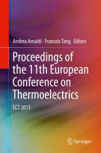 Proceedings of the 11th European Conference on Thermoelectrics : ECT 2013