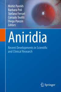 Aniridia : Recent Developments in Scientific and Clinical Research