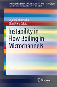 Instability in Flow Boiling in Microchannels〈1st ed. 2016〉
