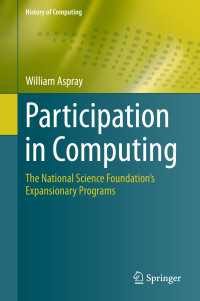 Participation in Computing〈1st ed. 2016〉 : The National Science Foundation’s Expansionary Programs