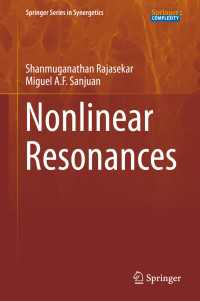 非線形共鳴<br>Nonlinear Resonances〈1st ed. 2016〉