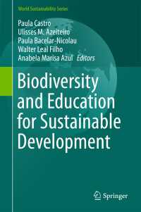 Biodiversity and Education for Sustainable Development〈1st ed. 2016〉
