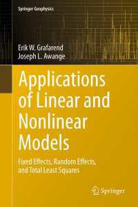 Applications of Linear and Nonlinear Models : Fixed Effects, Random Effects, and Total Least Squares