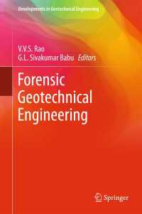 Forensic Geotechnical Engineering〈1st ed. 2016〉