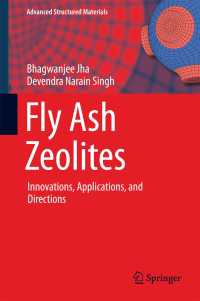 Fly Ash Zeolites〈1st ed. 2016〉 : Innovations, Applications, and Directions