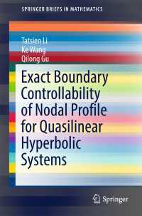 Exact Boundary Controllability of Nodal Profile for Quasilinear Hyperbolic Systems〈1st ed. 2016〉