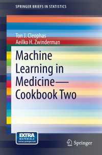Machine Learning in Medicine - Cookbook Two〈2014〉