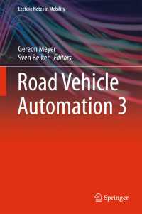 Road Vehicle Automation 3〈1st ed. 2016〉