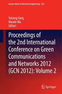 Proceedings of the 2nd International Conference on Green Communications and Networks 2012 (GCN 2012): Volume 2