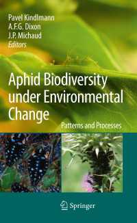 Aphid Biodiversity under Environmental Change〈2010〉 : Patterns and Processes