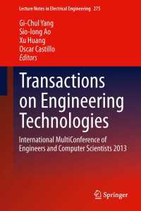 Transactions on Engineering Technologies : International MultiConference of Engineers and Computer Scientists 2013