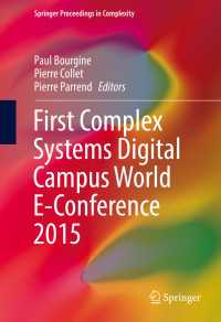 First Complex Systems Digital Campus World E-Conference 2015〈1st ed. 2017〉