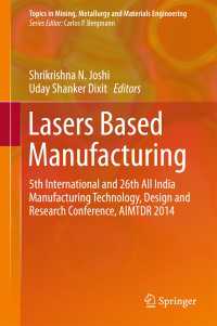 Lasers Based Manufacturing : 5th International and 26th All India Manufacturing Technology, Design and Research Conference, AIMTDR 2014