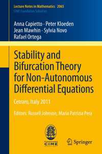 Stability and Bifurcation Theory for Non-Autonomous Differential Equations : Cetraro, Italy 2011, Editors: Russell Johnson, Maria Patrizia Pera