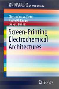 Screen-Printing Electrochemical Architectures〈1st ed. 2016〉