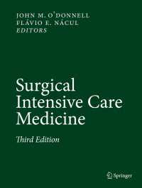 外科系集中治療（第３版）<br>Surgical Intensive Care Medicine〈Third Edition 2016〉（3）