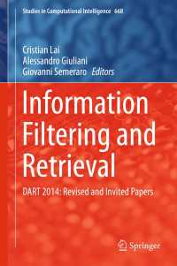 Information Filtering and Retrieval〈1st ed. 2017〉 : DART 2014: Revised and Invited Papers