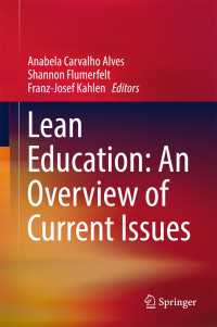 Lean Education: An Overview of Current Issues〈1st ed. 2017〉