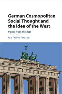German Cosmopolitan Social Thought and the Idea of the West : Voices from Weimar