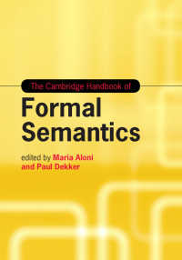 ケンブリッジ版　形式意味論ハンドブック<br>The Cambridge Handbook of Formal Semantics