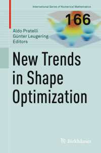 形状最適化の新傾向<br>New Trends in Shape Optimization〈1st ed. 2015〉