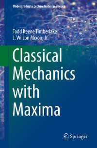 Classical Mechanics with Maxima〈1st ed. 2016〉