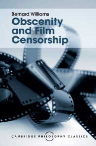 バーナード・ウィリアムズ編／わいせつ性と映画検閲（ケンブリッジ哲学古典叢書）<br>Obscenity and Film Censorship : An Abridgement of the Williams Report