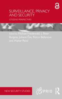 Surveillance, Privacy and Security : Citizens’ Perspectives