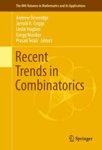 Recent Trends in Combinatorics〈1st ed. 2016〉