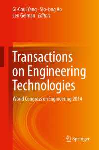 Transactions on Engineering Technologies〈2015〉 : World Congress on Engineering 2014