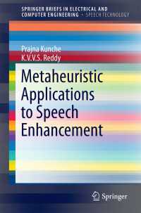 Metaheuristic Applications to Speech Enhancement〈1st ed. 2016〉
