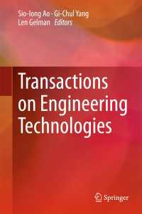 Transactions on Engineering Technologies〈1st ed. 2016〉