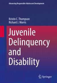 Juvenile Delinquency and Disability〈1st ed. 2016〉