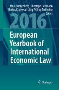 European Yearbook of International Economic Law 2016〈1st ed. 2016〉