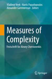 Measures of Complexity〈1st ed. 2015〉 : Festschrift for Alexey Chervonenkis