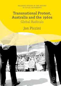 Transnational Protest, Australia and the 1960s〈1st ed. 2016〉